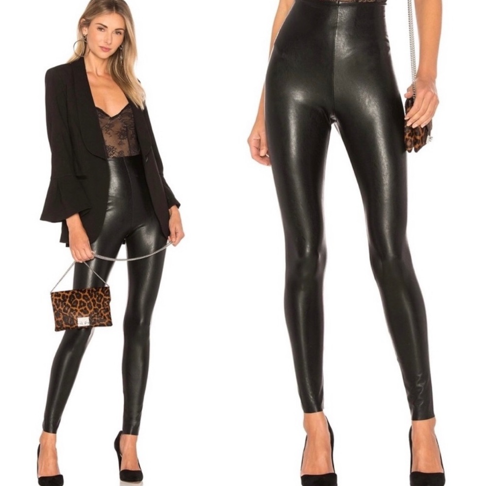 Commando Control faux leather leggings Silver